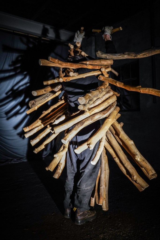 Joey Schrauwen creates using branches.